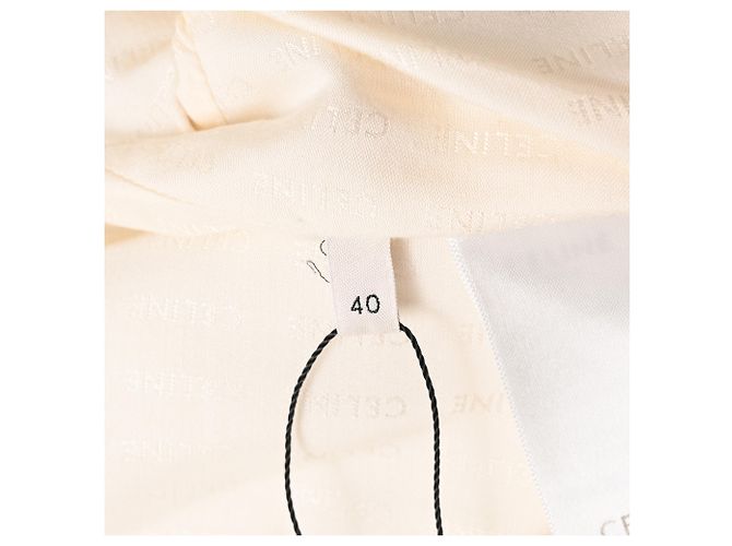 Céline Giacca corta a righe Celine in lana bianco e nero Multicolore - vista 7