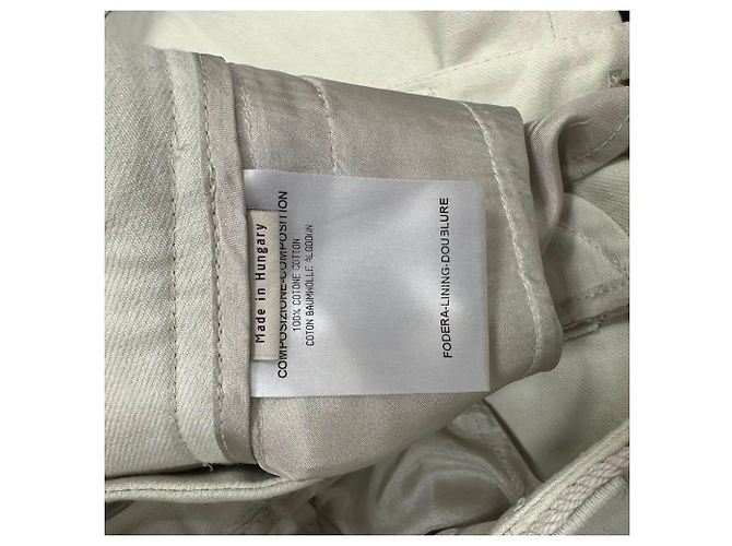 Stella Mc Cartney Pantalones Stella McCartney Weaved Waist Accent en algodón blanco - vista 4