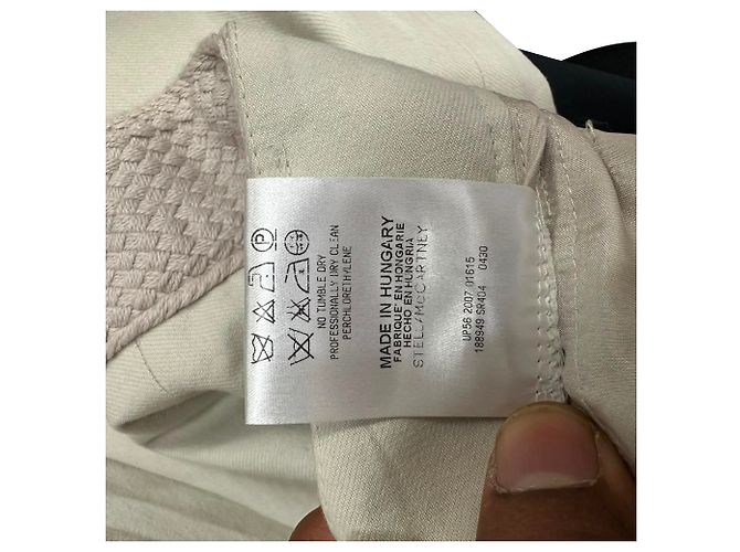 Stella Mc Cartney Pantalones Stella McCartney Weaved Waist Accent en algodón blanco - vista 5