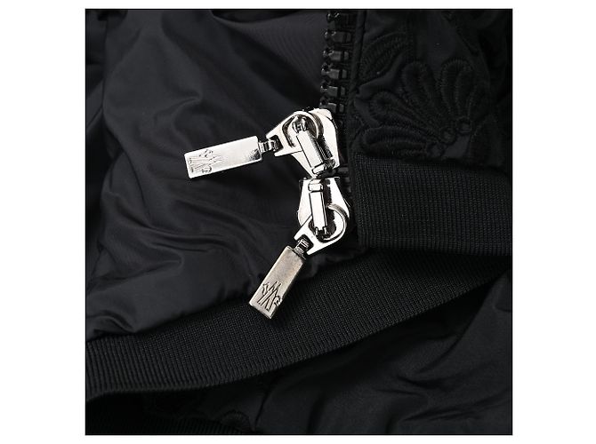Moncler Dedon Lace Bomberjacke aus schwarzem Polyester - Ansicht 11