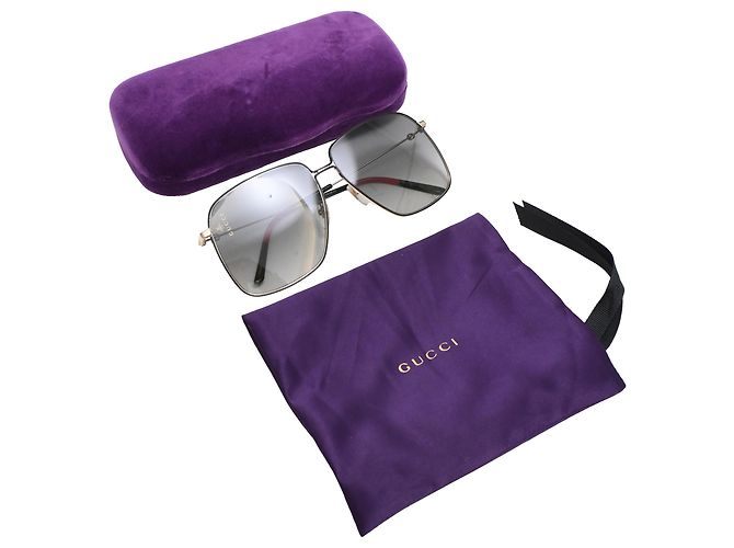 Gucci Oversized Sunglasses in Multicolor Metal Multiple colors - view 7