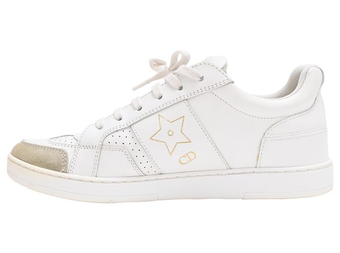 Tênis Dior Star em couro branco - vista 2