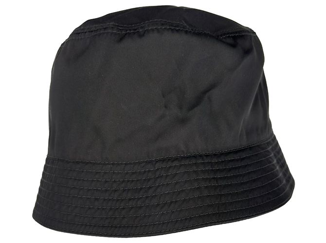 Cappello bucket in Re-Nylon Prada in nylon nero - vista 3