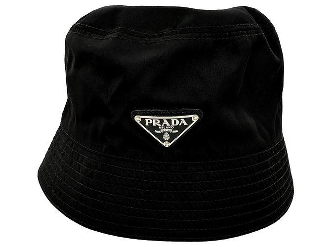 Cappello bucket in Re-Nylon Prada in nylon nero - vista 4