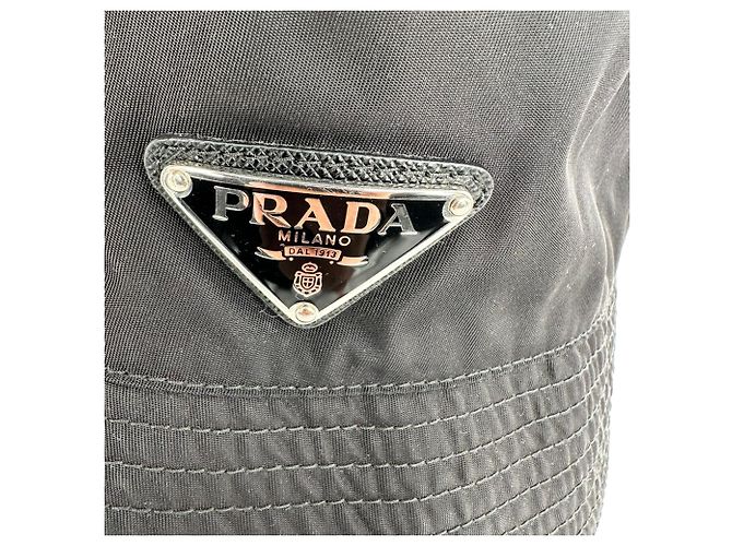 Cappello bucket in Re-Nylon Prada in nylon nero - vista 5