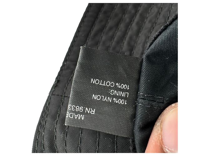 Cappello bucket in Re-Nylon Prada in nylon nero - vista 8