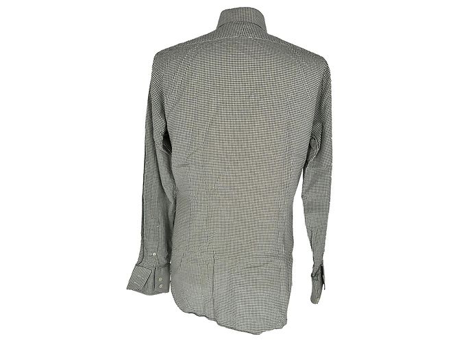 Tom Ford Plaid Button-Down Shirt in Multicolor Cotton Multiple colors - view 3