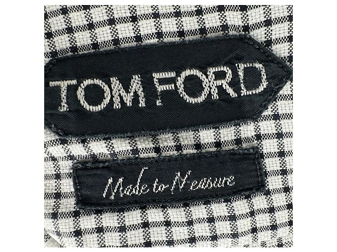 Tom Ford Plaid Button-Down Shirt in Multicolor Cotton Multiple colors - view 4