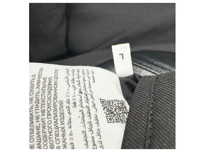 Ami Einreiher-Blazer aus schwarzem Lammleder - Ansicht 5