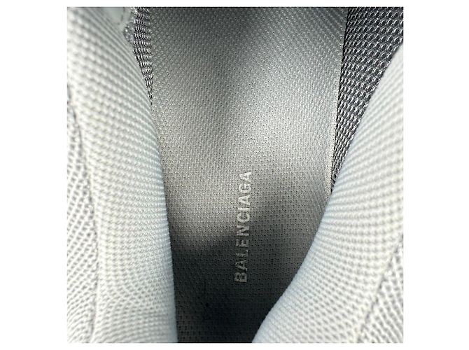 Baskets Triple S Balenciaga en polyester bleu clair - vue 14