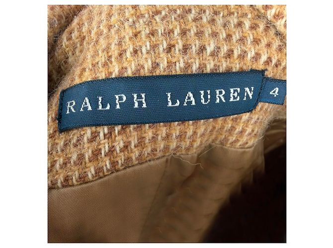 Ralph Lauren Single Breasted Blazer in Brown Wool - view 8