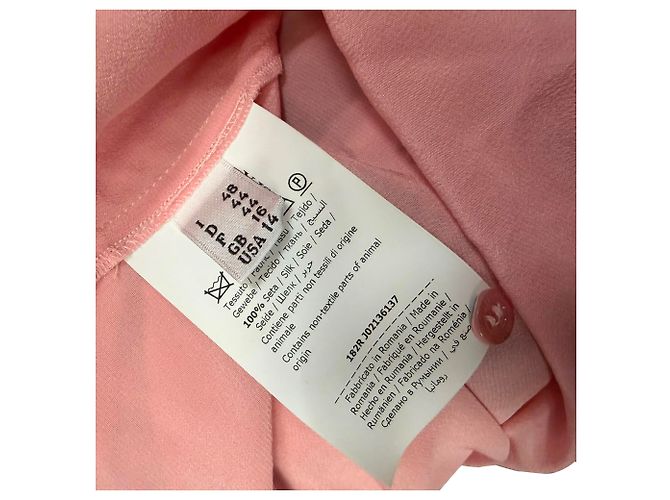 Camicetta in seta rosa con volant e maniche lunghe Boutique Moschino - vista 5