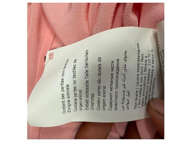 Camicetta in seta rosa con volant e maniche lunghe Boutique Moschino - vista 7