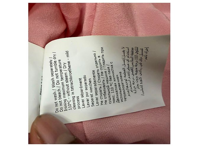 Camicetta in seta rosa con volant e maniche lunghe Boutique Moschino - vista 8