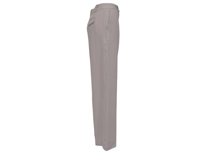 Victoria Beckham gerade Hose aus Polyester in Grau - Ansicht 2
