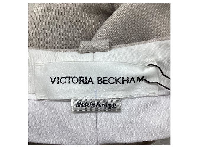 Victoria Beckham gerade Hose aus Polyester in Grau - Ansicht 5