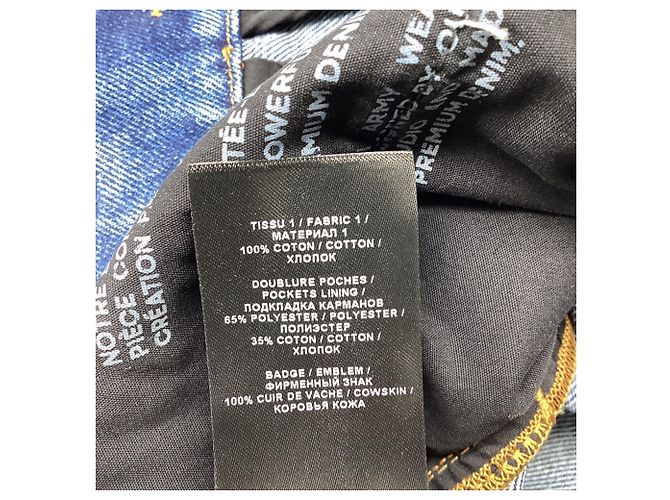 Jeans Slim-Fit Balmain in cotone blu - vista 4