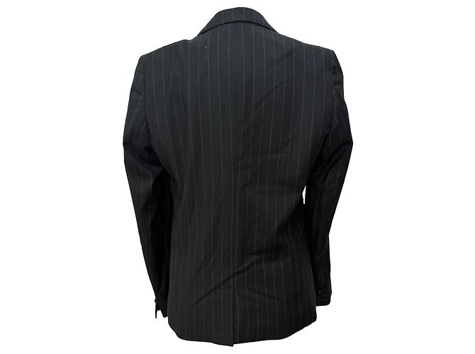 Blazer de raya diplomática Ba&sh en poliéster negro - vista 3