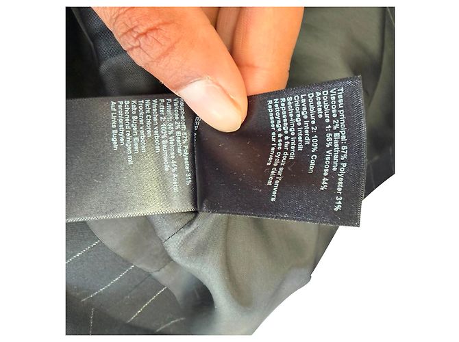 Blazer de raya diplomática Ba&sh en poliéster negro - vista 6