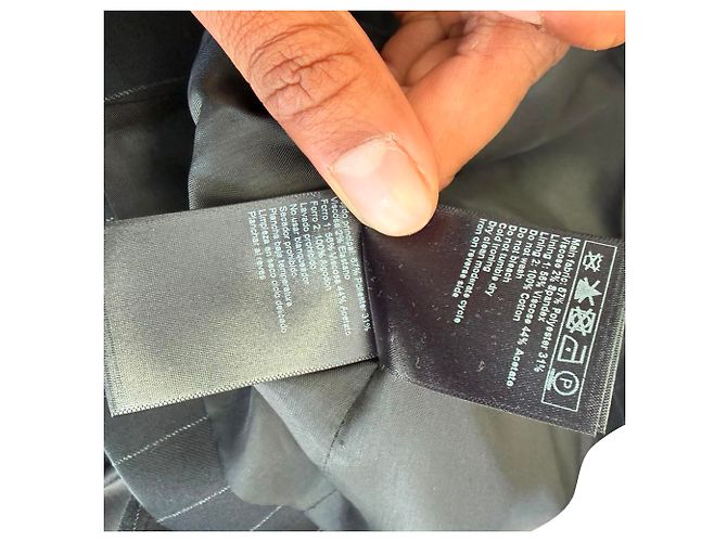 Blazer de raya diplomática Ba&sh en poliéster negro - vista 7