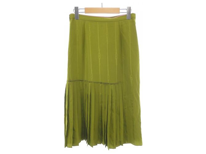 Falda Gucci 100% seda Verde - vista 2
