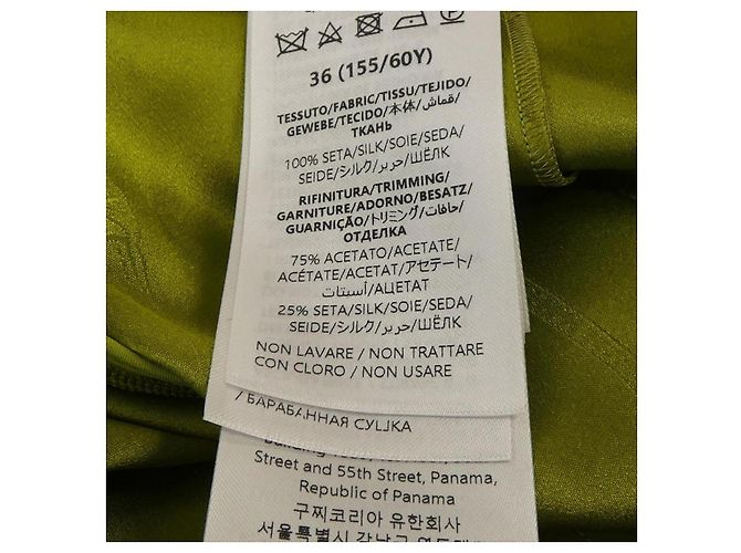 Falda Gucci 100% seda Verde - vista 3