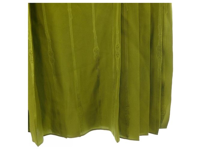 Falda Gucci 100% seda Verde - vista 6