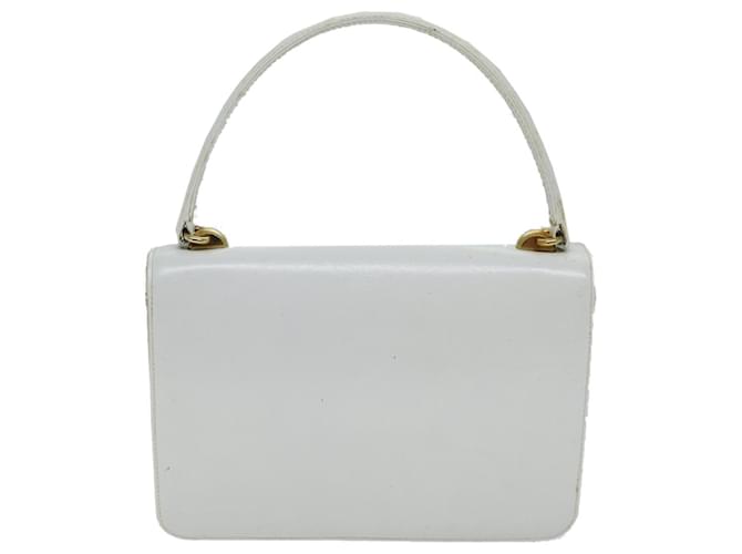 Sylvie Gucci 1973 Flap Top Handle Leather Medium Bianco - vista 2