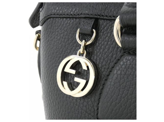 Borsa a mano Gucci in pelle nera Nero - vista 4