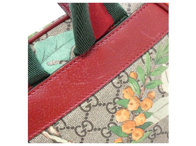 Gucci 427042 K0LCN Rucksack Rot Beige - Ansicht 6