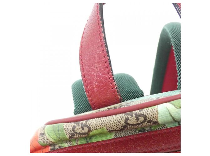Gucci 427042 K0LCN Rucksack Rot Beige - Ansicht 7