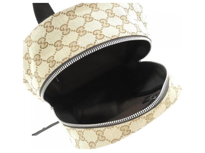 Zaino Gucci 449906 KY9NN Marrone Beige - vista 6