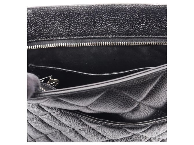 Borsa Tote Chanel Reissue in pelle di vitello martellata nera Nero - vista 6