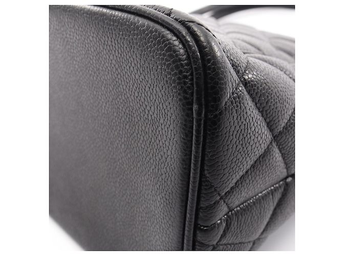 Borsa Tote Chanel Reissue in pelle di vitello martellata nera Nero - vista 8