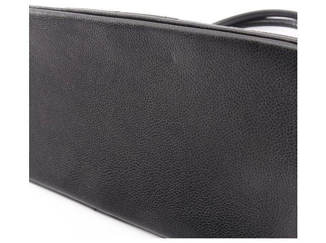 Borsa Tote Chanel Reissue in pelle di vitello martellata nera Nero - vista 9