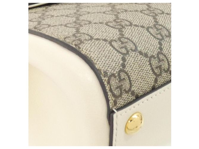 Borsa Gucci Horsebit 1955 Bianco Beige - vista 3