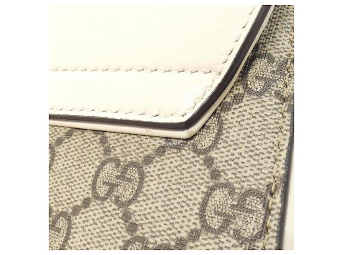 Borsa Gucci Horsebit 1955 Bianco Beige - vista 5