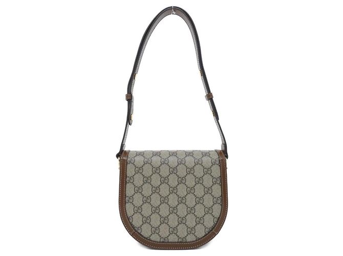 Borsa a tracolla Gucci Horsebit 1955 Marrone Beige - vista 2