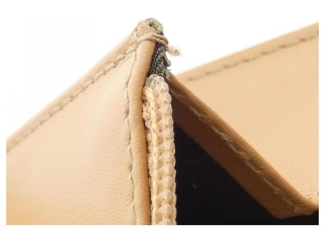 Cartera Larga Christian Dior (Tríptico) Castaño Verde - vista 10