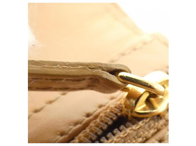 Cartera Larga Christian Dior (Tríptico) Castaño Verde - vista 9