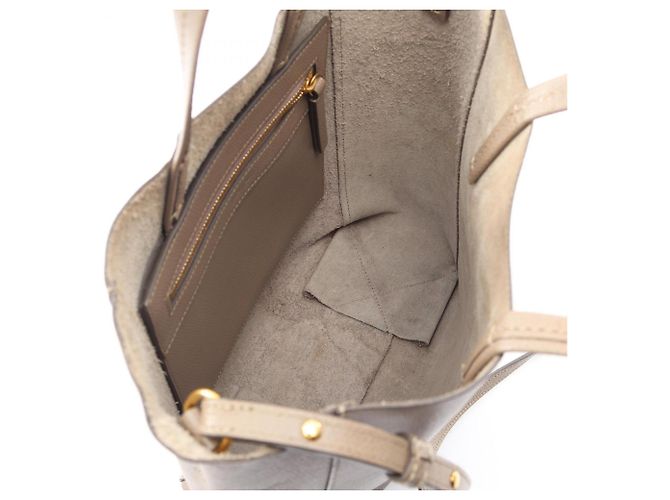 Cabas Céline Borsa Tote 2-Way Celine Vertical Small Beige - vista 3