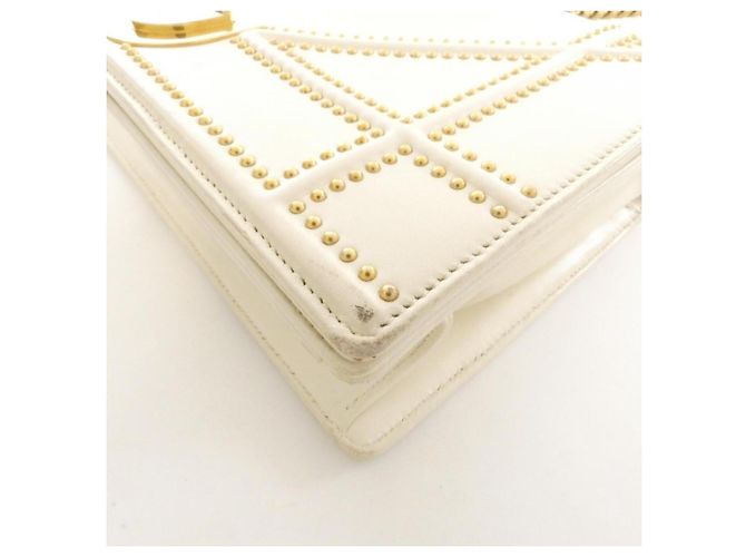 Borsa a Spalla Christian Dior Diorama Bianco - vista 3