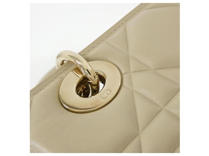 Borsa Christian Dior Lady 95.22 Small in pelle di vitello beige - vista 5