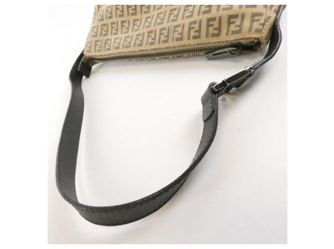 Borsa Fendi 8BR444 JQ4 Nero Beige - vista 5