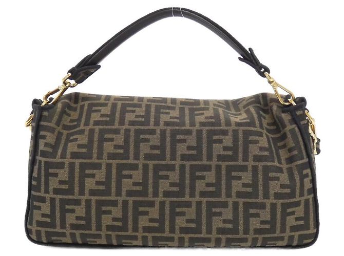 Bolsa de Ombro Fendi Baguette Large Marrom Multicor - vista 2