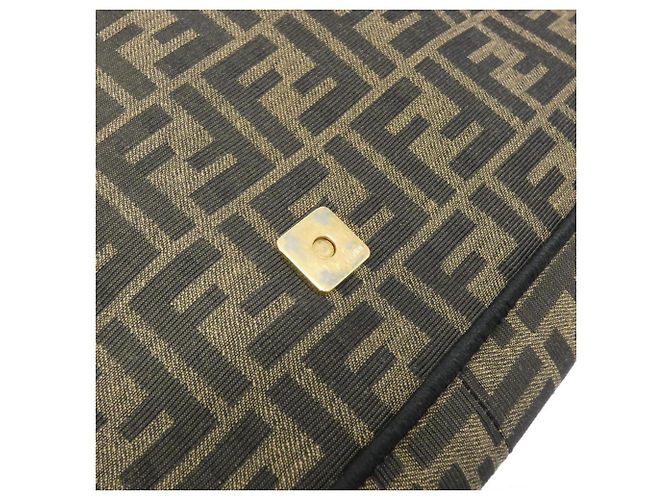 Bolsa de Ombro Fendi Baguette Large Marrom Multicor - vista 4