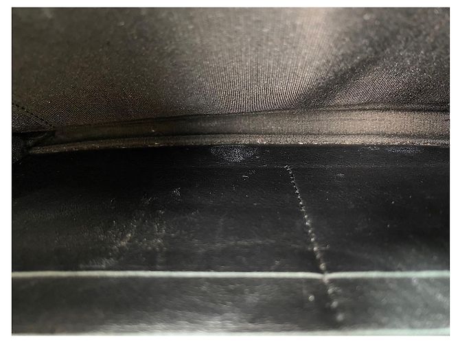 Borsa a tracolla per trucco in vernice nera Chanel Nero - vista 11