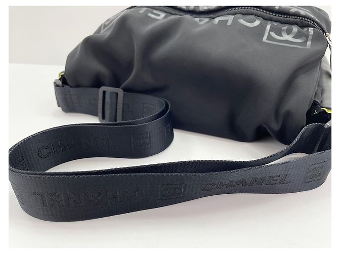 Borsa a Spalla Chanel Nylon Sport Line Nero - vista 10