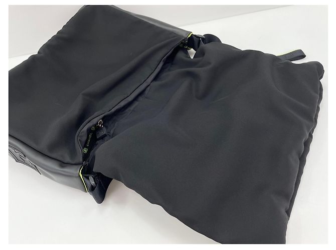 Borsa a Spalla Chanel Nylon Sport Line Nero - vista 11
