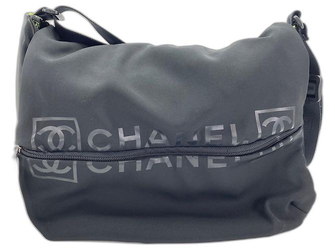 Borsa a Spalla Chanel Nylon Sport Line Nero - vista 2